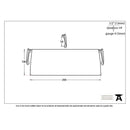 From The Anvil Small Blacksmith Letter Plate Cover - Black