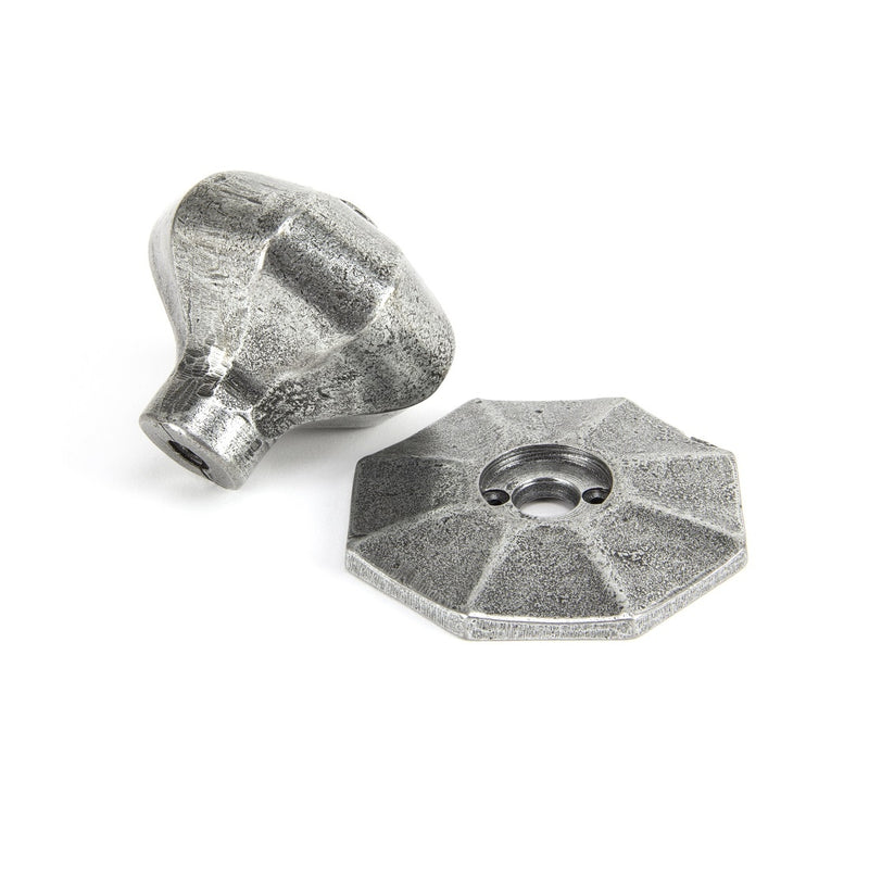 From The Anvil Large Octagonal Knob Set - Pewter