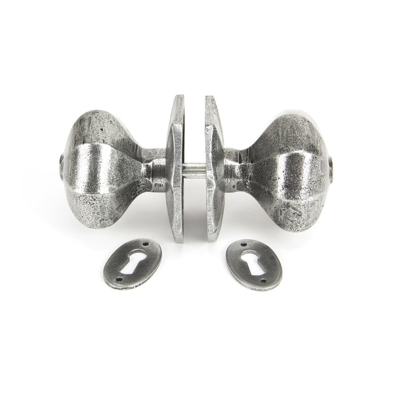 From The Anvil Large Octagonal Knob Set - Pewter