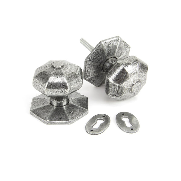 From The Anvil Large Octagonal Knob Set - Pewter