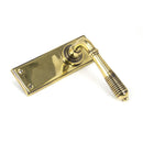 From The Anvil Reeded Latch Handles - Aged Brass