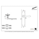 From The Anvil Cromwell Latch Handles - Black