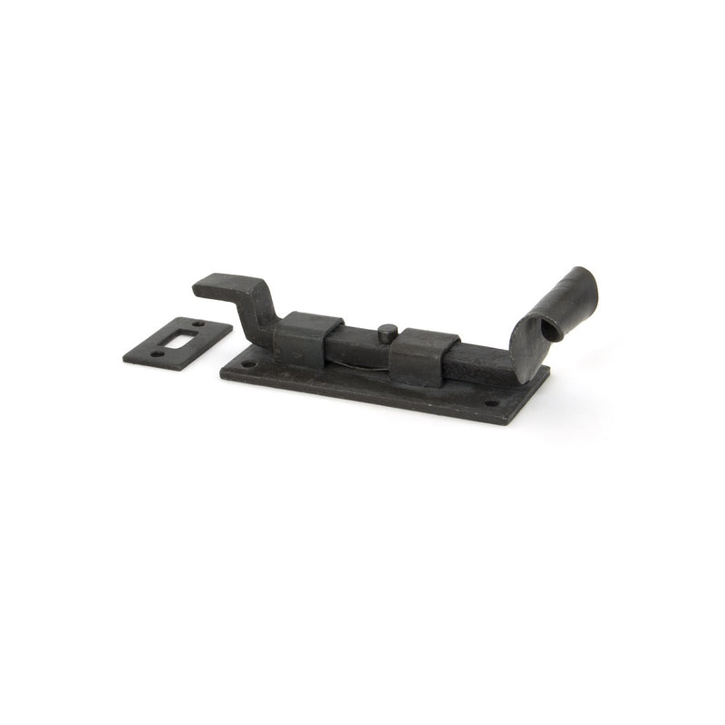 From The Anvil Cranked Fishtail Door Bolt - 4" - Beeswax