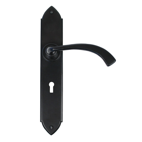 From The Anvil Gothic Curved Lock Handles - Black