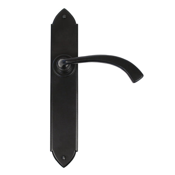 From The Anvil Gothic Curved Latch Handles - Black