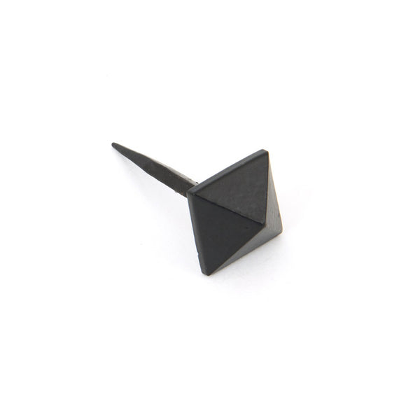 From The Anvil Small Pyramid Door Stud - Black