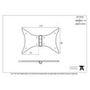 From The Anvil Large Butterfly Hinges (pair) - Beeswax