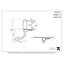 From The Anvil Shutter Hinges (pair) - Beeswax