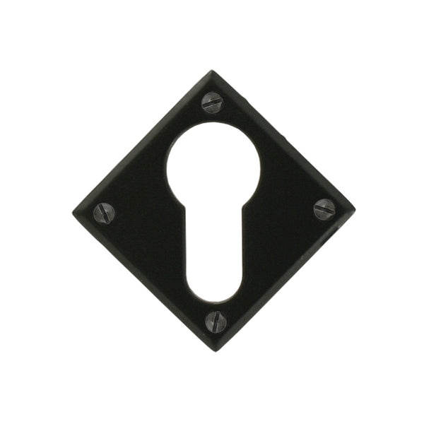 From The Anvil Diamond Euro Profile Escutcheon - Black