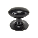 From The Anvil Oval Knob Handles on Round Rose - Black