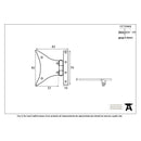 From The Anvil Large Half Butterfly Hinges (pair) - Beeswax