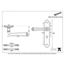 From The Anvil Gothic Lock Handles - Black