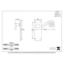 From The Anvil Monkeytail Latch Handles - Black