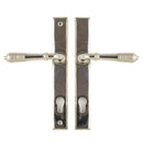 From The Anvil Reeded 92pz Slimline Euro Handles For Multi-Point Locks - Polished Nickel