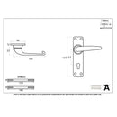 From The Anvil Smooth Lock Handles - Black