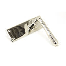 From The Anvil Reeded Latch Handles - Polished Nickel