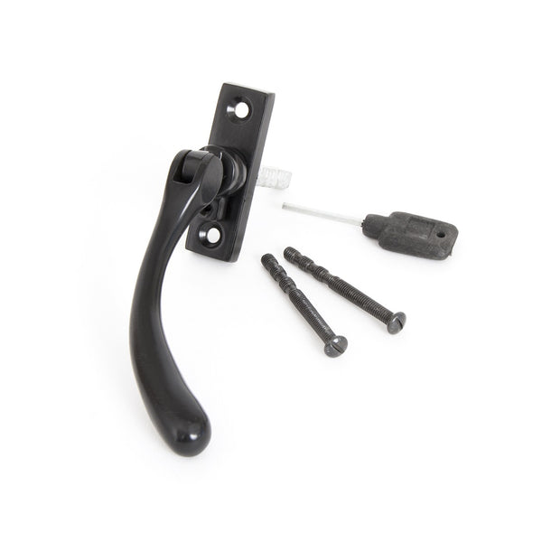 From The Anvil Peardrop Slim Espagnolette Fastener RH - Black