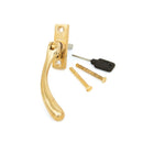 From The Anvil Peardrop Slim Espagnolette Fastener RH - Polished Brass