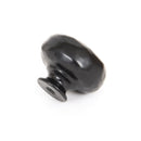 From The Anvil Large Hammered Cupboard Knob - Black