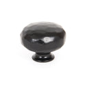 From The Anvil Large Hammered Cupboard Knob - Black