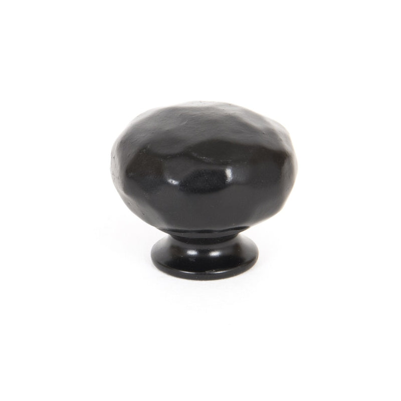 From The Anvil Small Hammered Cupboard Knob - Black