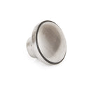 From The Anvil Ribbed Cupboard Knob - Natural Smooth