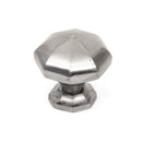 From The Anvil Large Octagonal Cabinet Knob - Natural Smooth