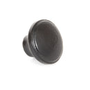 From The Anvil Ribbed Cupboard Knob - Black