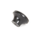From The Anvil Ribbed Cupboard Knob - Black