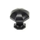 From The Anvil Large Octagonal Cabinet Knob - Black