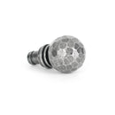 From The Anvil Beaten Ball Curtain Finial - Pewter