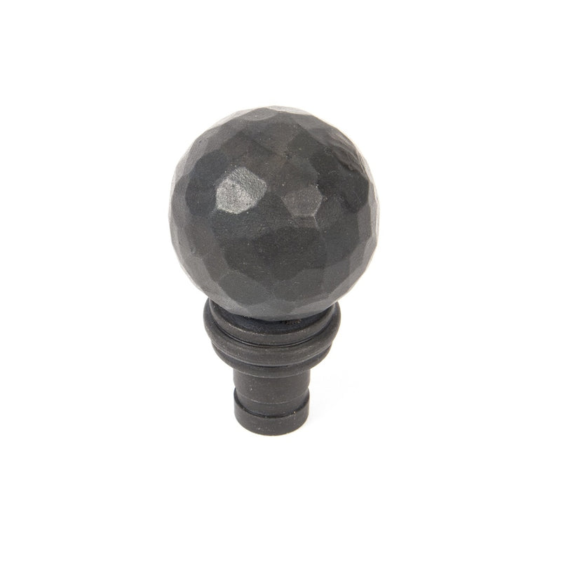 From The Anvil Beaten Ball Curtain Finial - Beeswax