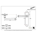 From The Anvil Gothic Latch Handles - Pewter