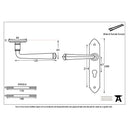 From The Anvil Gothic Euro Handles - Pewter