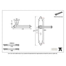 From The Anvil Tudor Lock Handles - Pewter