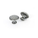 From The Anvil Large Beaten Cupboard Knob - Pewter
