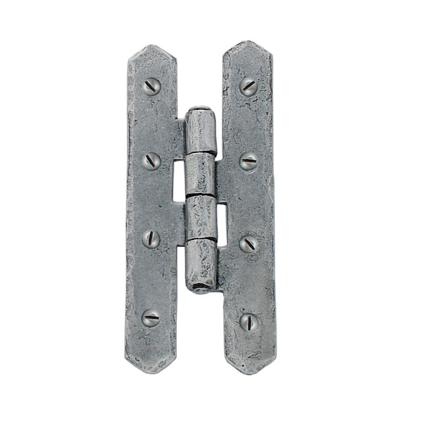 From The Anvil 4" 'H' Hinges (pair) - Pewter