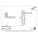 From The Anvil Narrow 92pz Euro Handles For Multi-Point Locks - Pewter