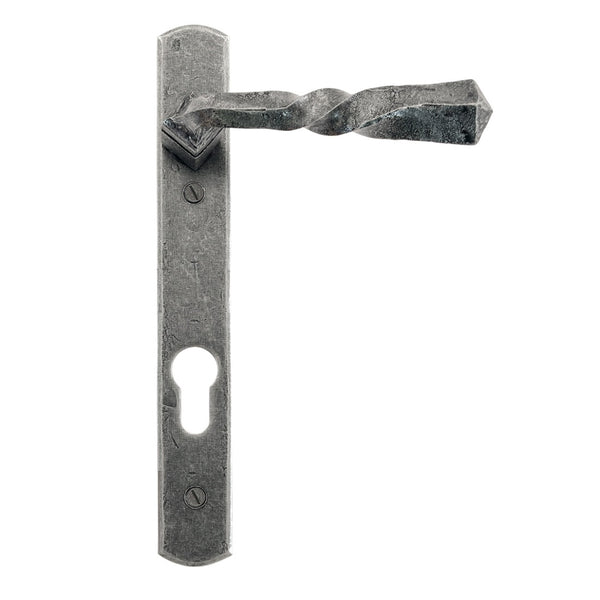 From The Anvil Narrow 92pz Euro Handles For Multi-Point Locks - Pewter