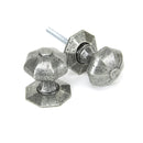 From The Anvil Small Octagonal Knob Set - Pewter
