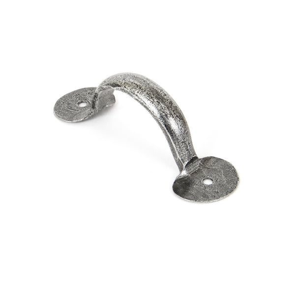 From The Anvil Bean D Pull Handle - 4" - Pewter