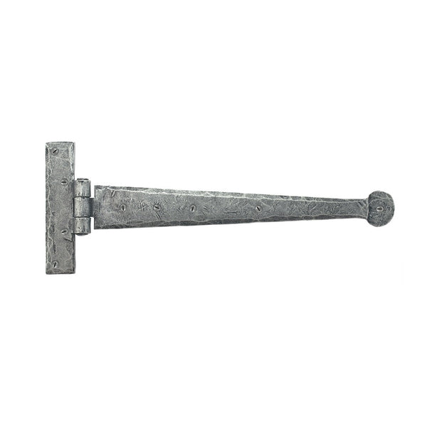 From The Anvil 'T' Shape Hinges (pair) - 12" - Pewter