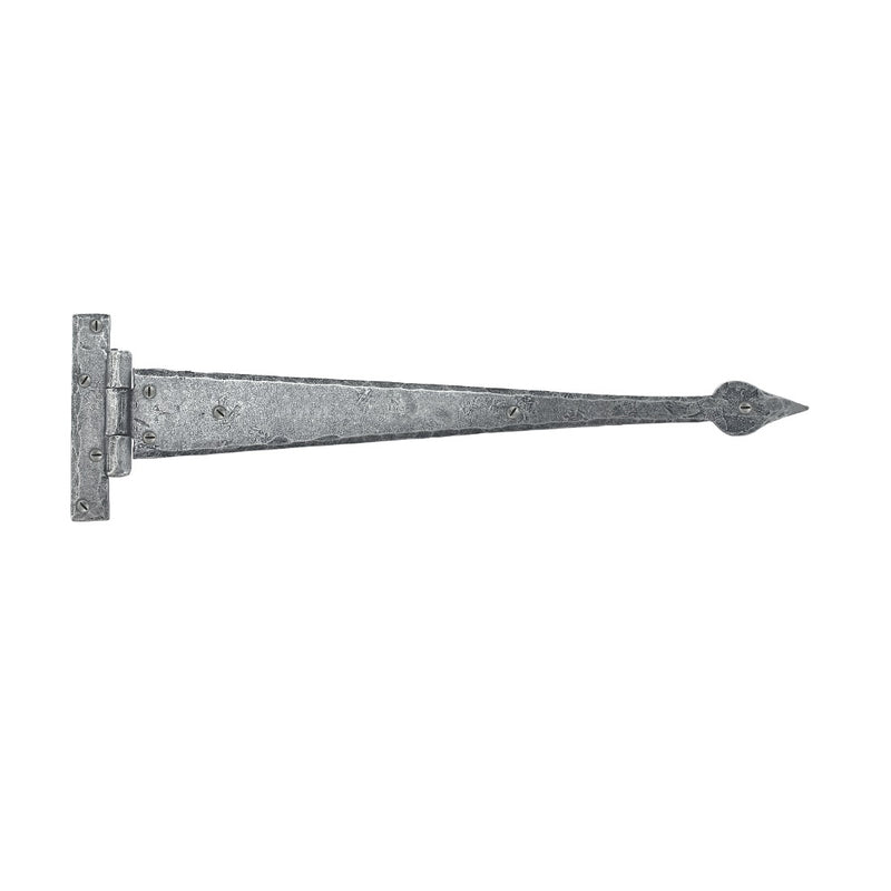 From The Anvil 'T' Shape Hinges (pair) - 18" - Pewter