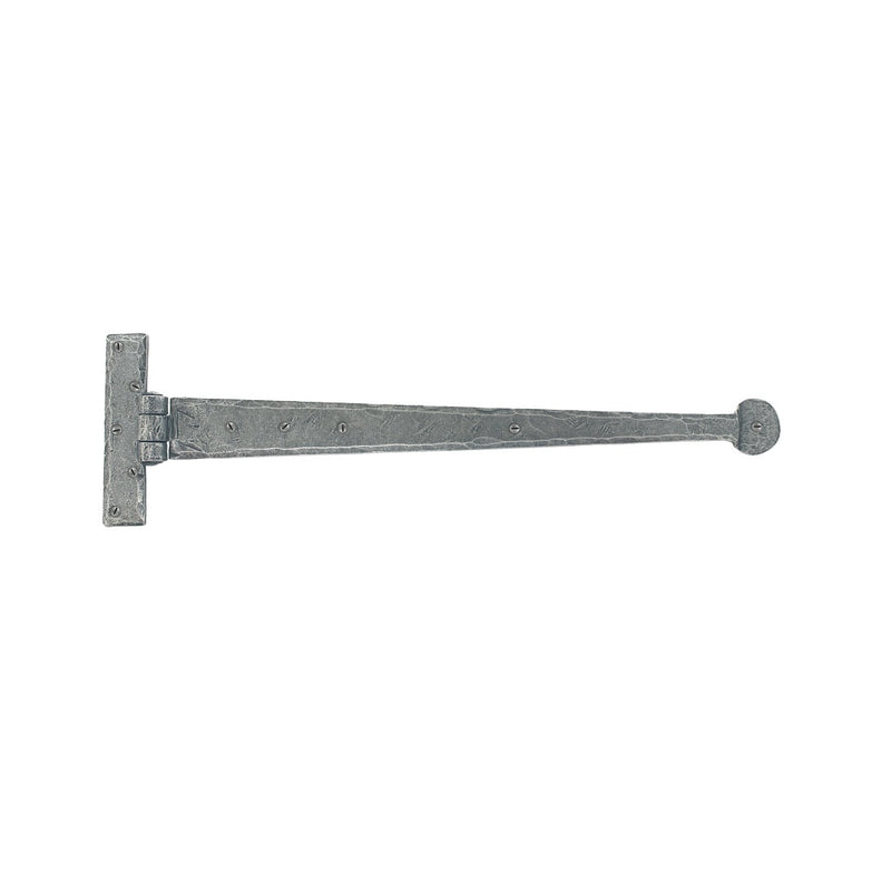 From The Anvil 'T' Shape Hinges (pair) - 18" - Pewter