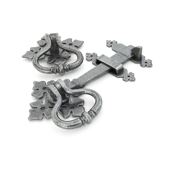 From The Anvil Shakespeare Latch Set - Pewter