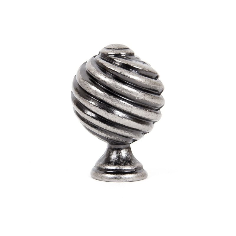 From The Anvil Twist Cabinet Knob - Pewter