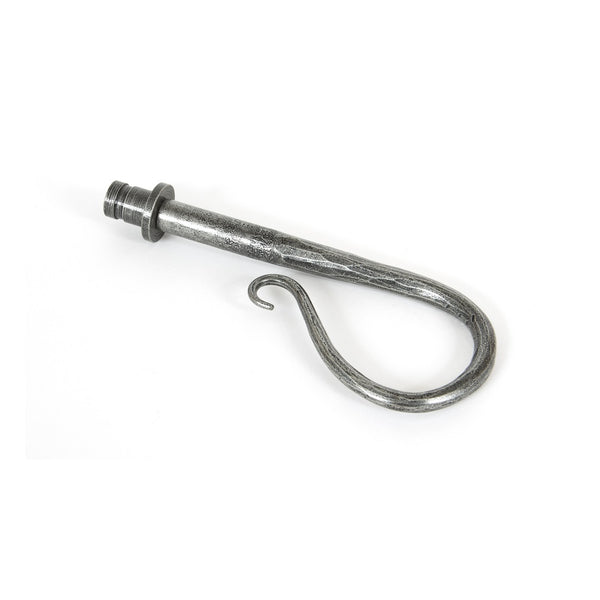 From The Anvil Shepherd's Crook Curtain Finial - Pewter