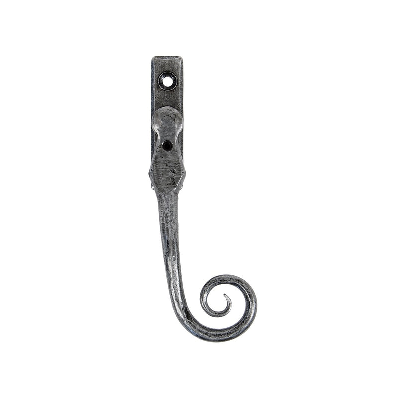 From The Anvil Small Monkeytail Espagnolette RH - Pewter