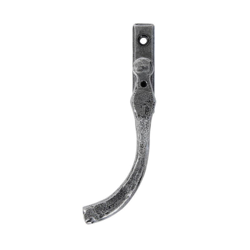 From The Anvil Peardrop Espagnolette Fastener LH - Pewter