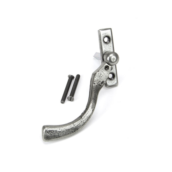 From The Anvil Peardrop Espagnolette Fastener LH - Pewter